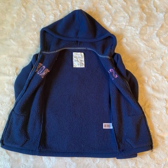 2/$40 Aeropostale Fleece Navy Blue Hoodie Ladies Juniors Size XS - Picture 5 of 10